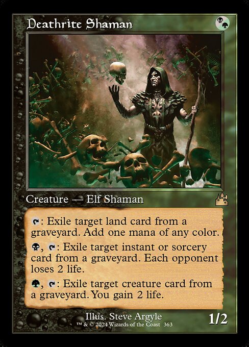 [Foil] RVR 363 Deathrite Shaman (0363 - Retro Frame) R