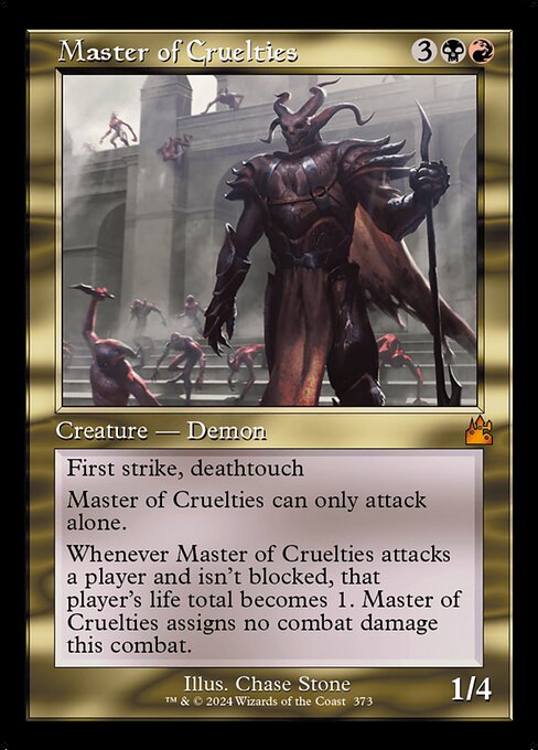 [Foil] RVR 373 Master of Cruelties (0373 - Retro Frame) M