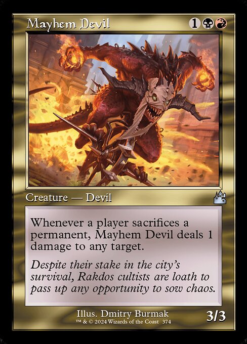 [Foil] RVR 374 Mayhem Devil (0374 - Retro Frame) U