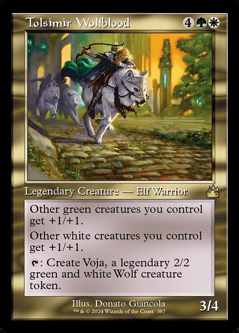 [Foil] RVR 387 Tolsimir Wolfblood (0387 - Retro Frame) R