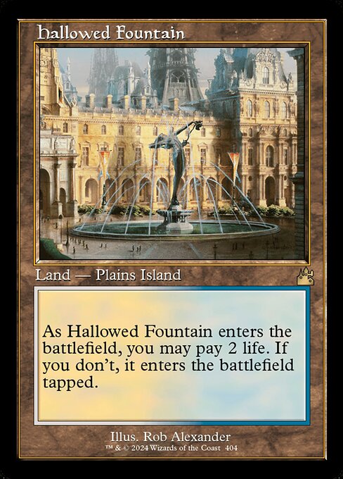 [Foil] RVR 404 Hallowed Fountain (0404 - Retro Frame) R