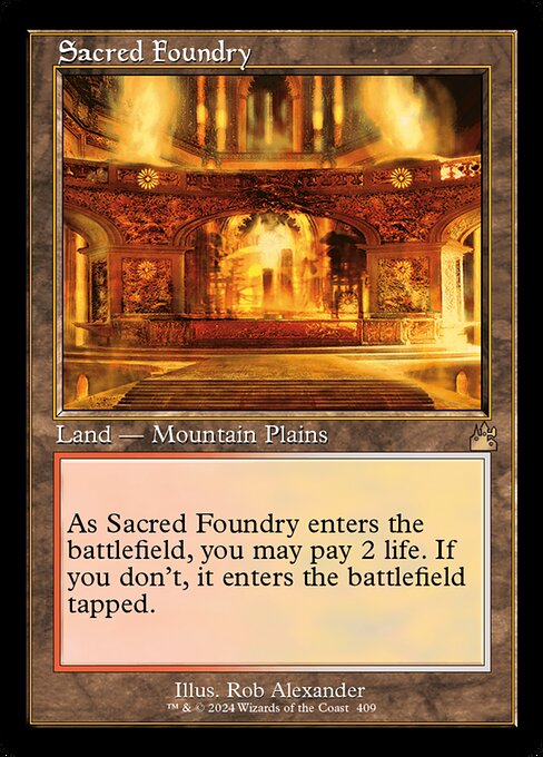 [Foil] RVR 409 Sacred Foundry (0409 - Retro Frame) R