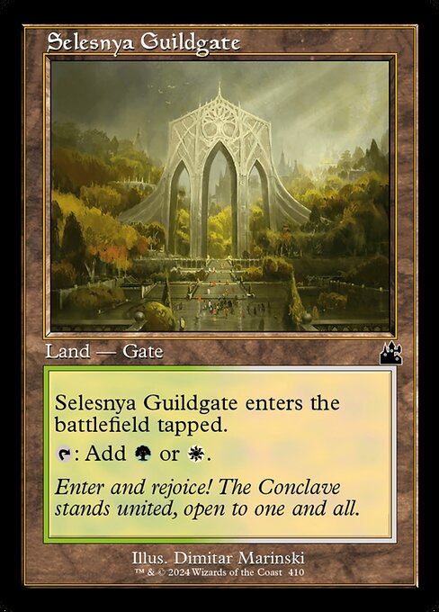[Foil] RVR 410 Selesnya Guildgate (0410 - Retro Frame) C