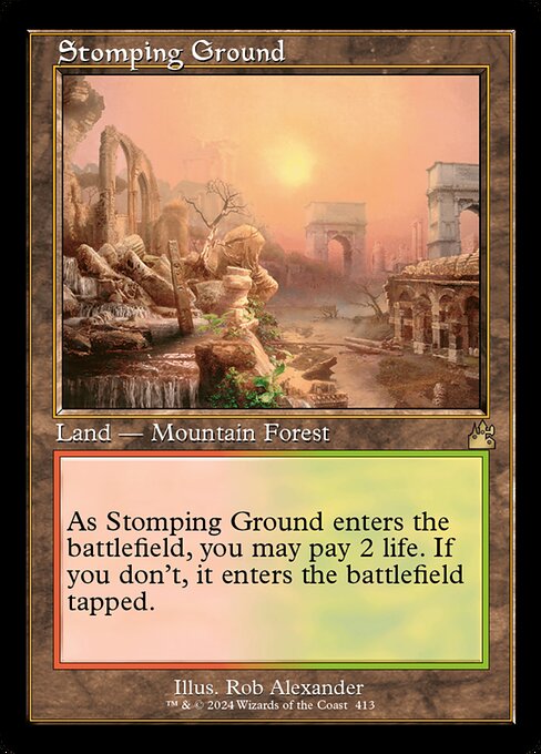 [Foil] RVR 413 Stomping Ground (0413 - Retro Frame) R