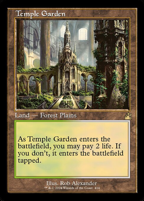 [Foil] RVR 414 Temple Garden (0414 - Retro Frame) R