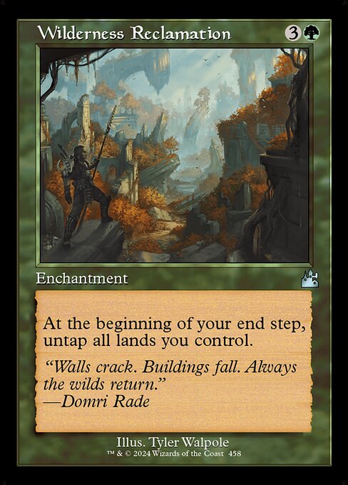 [Foil] RVR 458 Wilderness Reclamation (0458 - Retro Frame) U