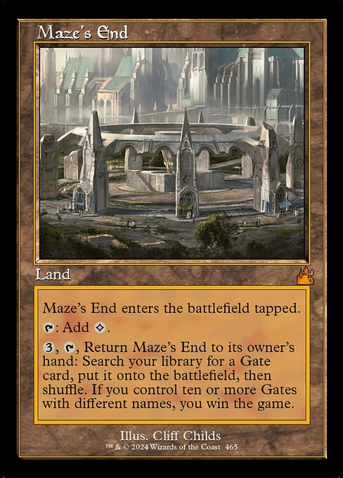 [Foil] RVR 465 Maze's End (0465 - Retro Frame) M