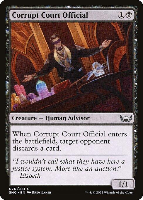 [Foil] SNC 070 Corrupt Court Official C