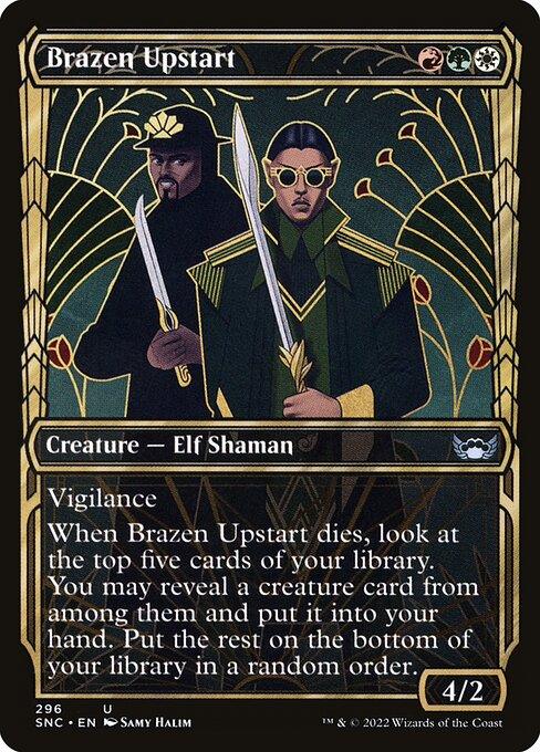 [Foil] SNC 296 Brazen Upstart (Showcase) U