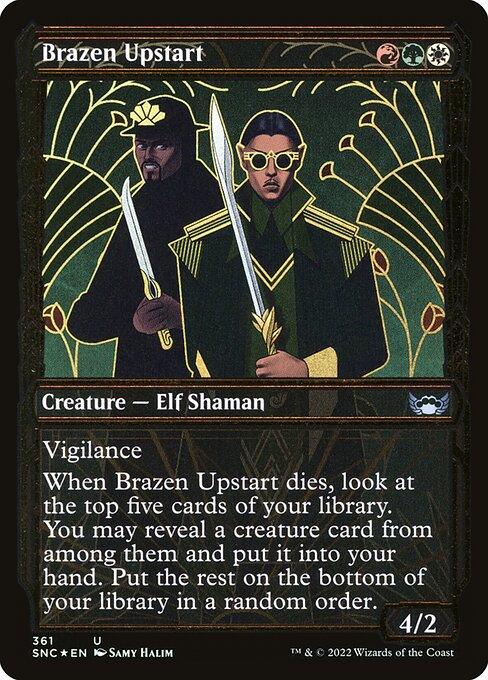 [Foil] SNC 361 Brazen Upstart (Showcase - Gilded Foil) U