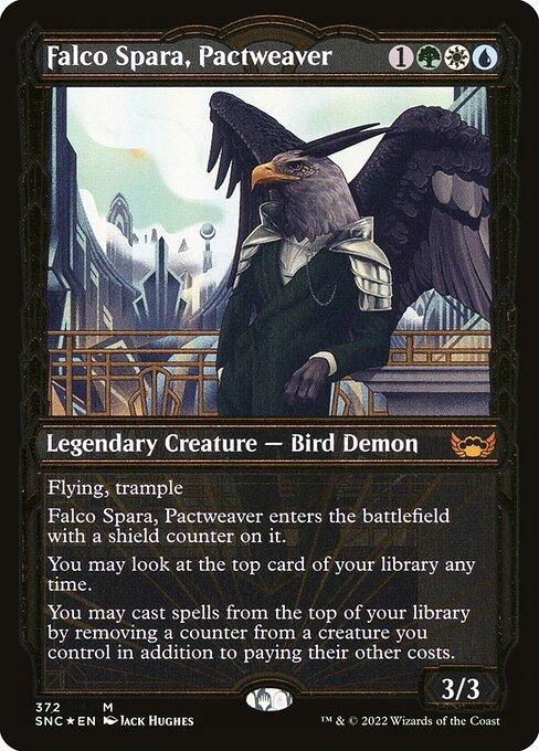 [Foil] SNC 372 Falco Spara, Pactweaver (Showcase - Gilded Foil) M