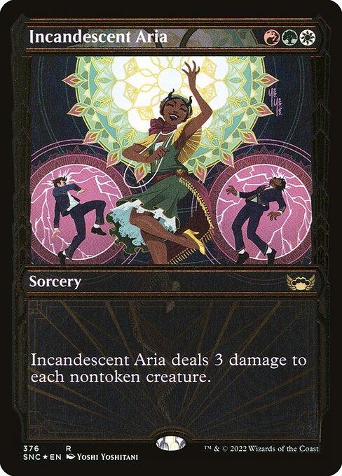 [Foil] SNC 376 Incandescent Aria (Showcase - Gilded Foil) R