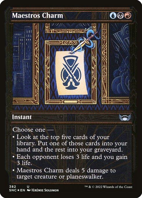[Foil] SNC 382 Maestros Charm (Showcase - Gilded Foil) U