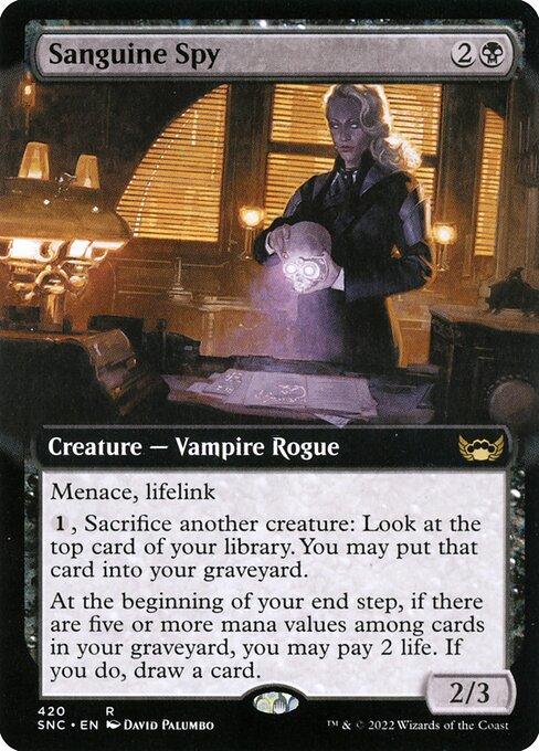 [Foil] SNC 420 Sanguine Spy (Extended Art) R