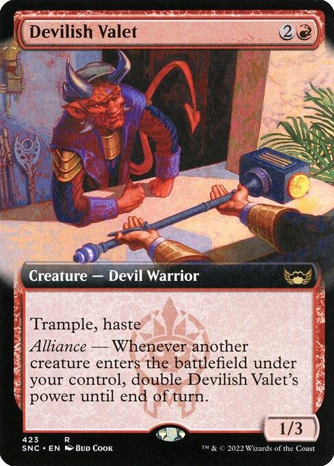 [Foil] SNC 423 Devilish Valet (Extended Art) R