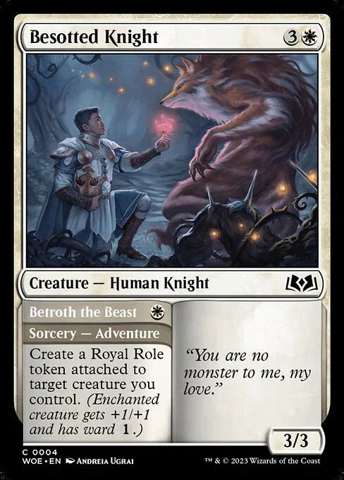 [Foil] WOE 004 Besotted Knight C