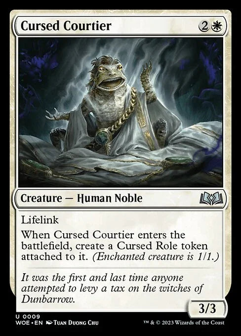 [Foil] WOE 009 Cursed Courtier U
