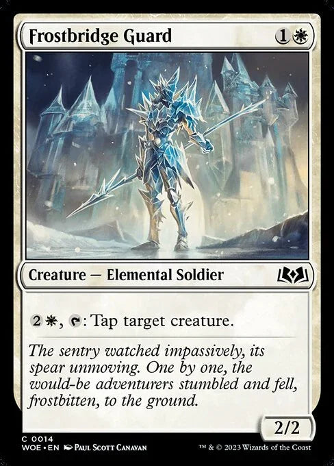 [Foil] WOE 014 Frostbridge Guard C