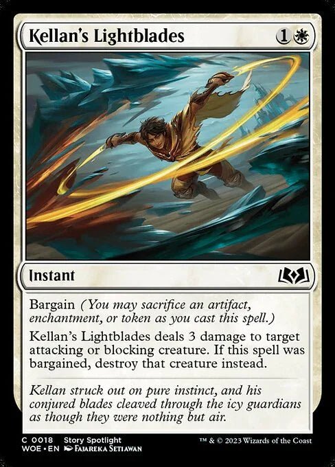[Foil] WOE 018 Kellan's Lightblades C