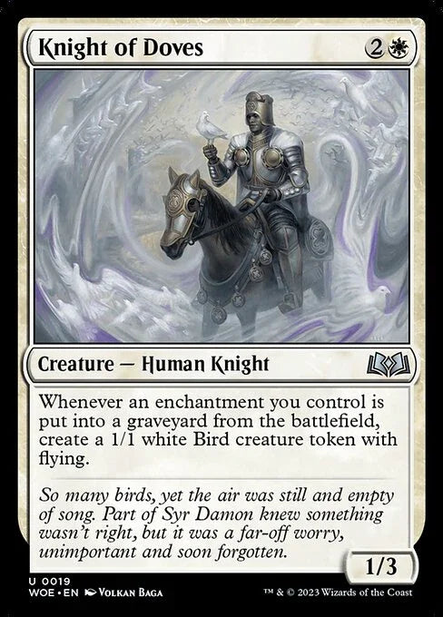 [Foil] WOE 019 Knight of Doves U