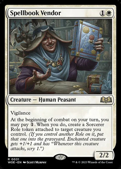 [Foil] WOE 031 Spellbook Vendor R