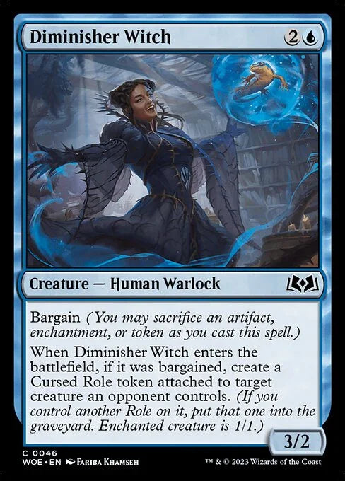 [Foil] WOE 046 Diminisher Witch C