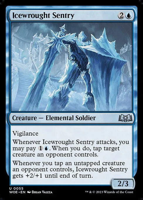[Foil] WOE 055 Icewrought Sentry U
