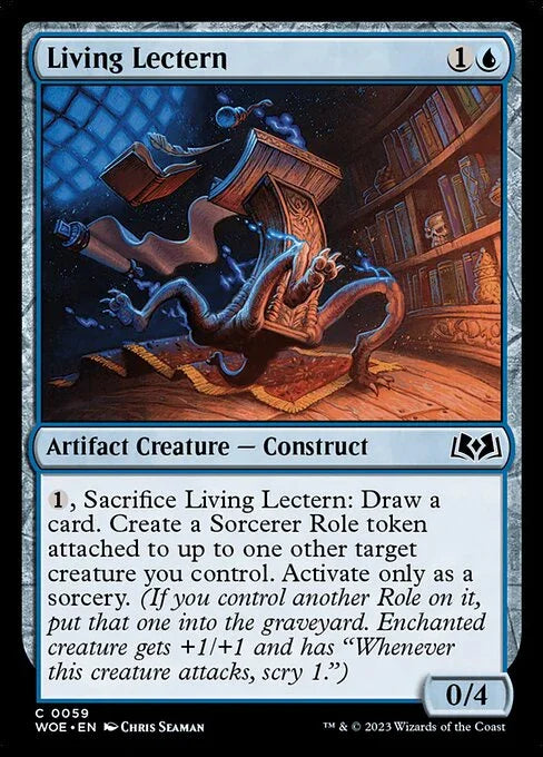 [Foil] WOE 059 Living Lectern C