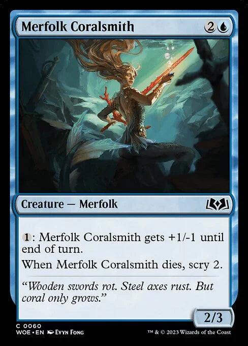 [Foil] WOE 060 Merfolk Coralsmith C