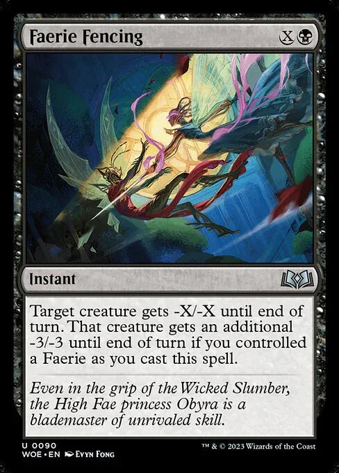 [Foil] WOE 090 Faerie Fencing U