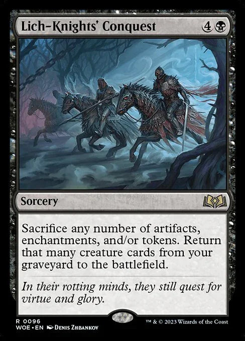 [Foil] WOE 096 Lich-Knights' Conquest R