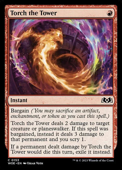 [Foil] WOE 153 Torch the Tower C