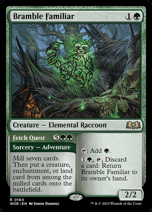 [Foil] WOE 164 Bramble Familiar R