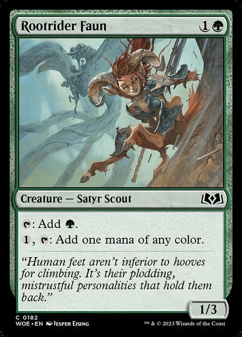 [Foil] WOE 182 Rootrider Faun C