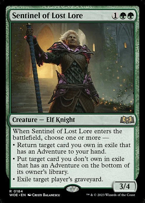 [Foil] WOE 184 Sentinel of Lost Lore R