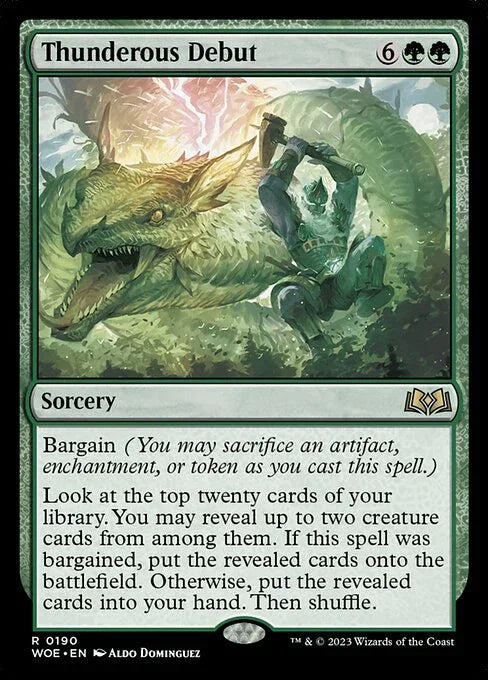 [Foil] WOE 190 Thunderous Debut R
