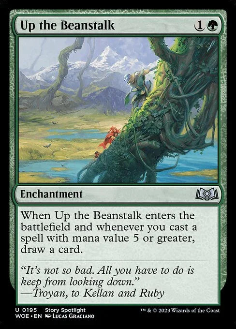 [Foil] WOE 195 Up the Beanstalk U