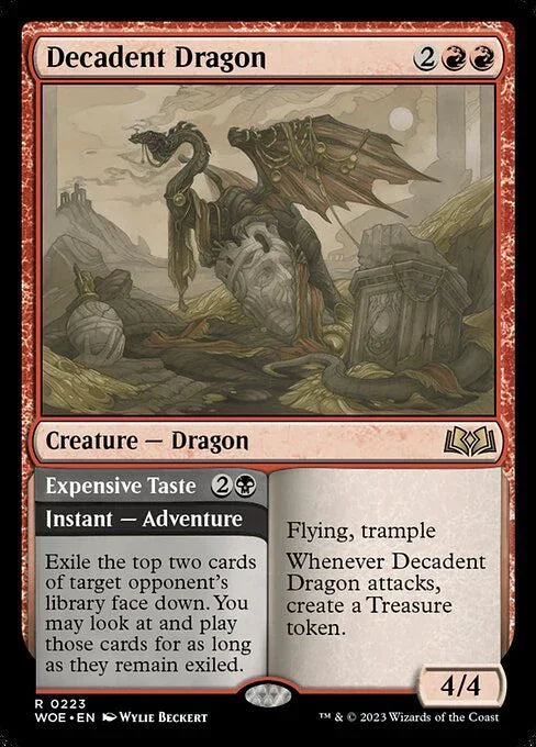 [Foil] WOE 223 Decadent Dragon R