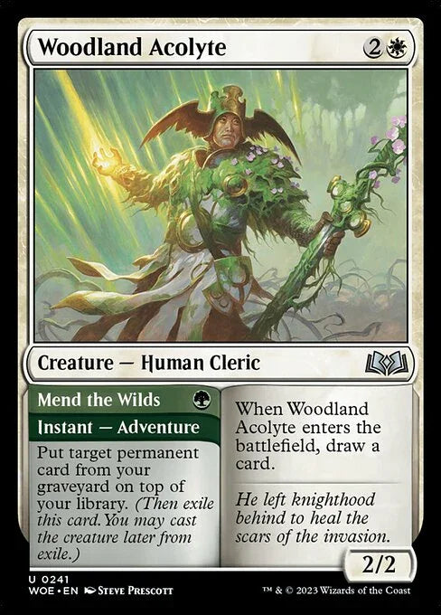 [Foil] WOE 241 Woodland Acolyte U