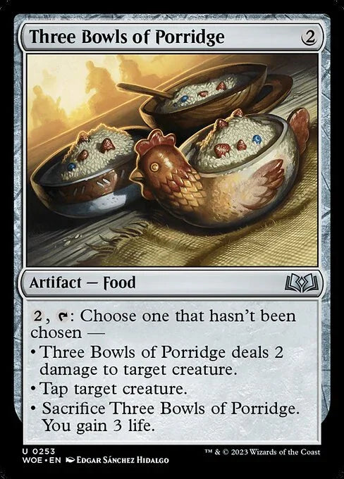 [Foil] WOE 253 Three Bowls of Porridge U