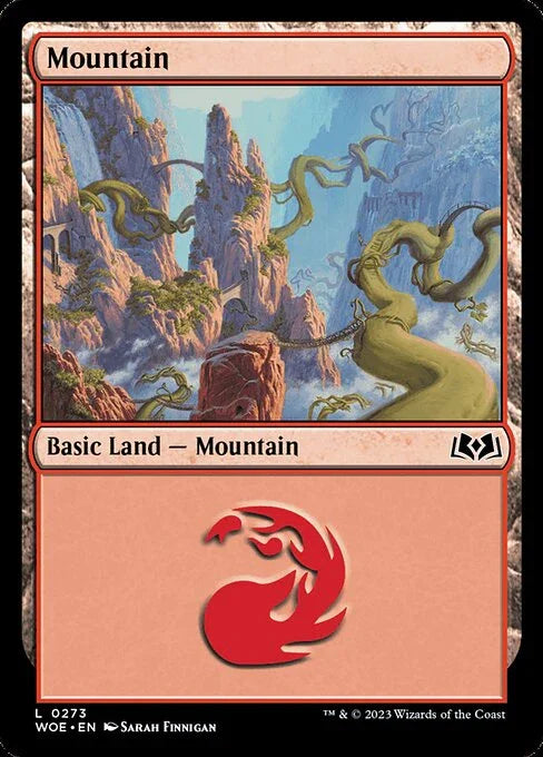 [Foil] WOE 273 Mountain (0273) L