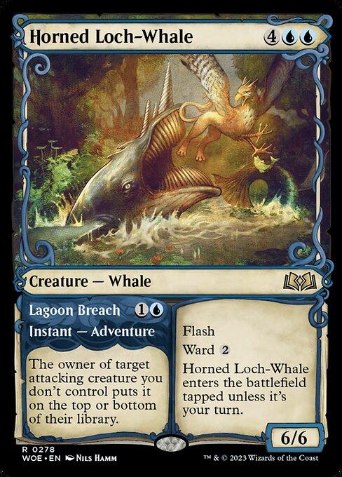 [Foil] WOE 278 Horned Loch-Whale (Showcase) R