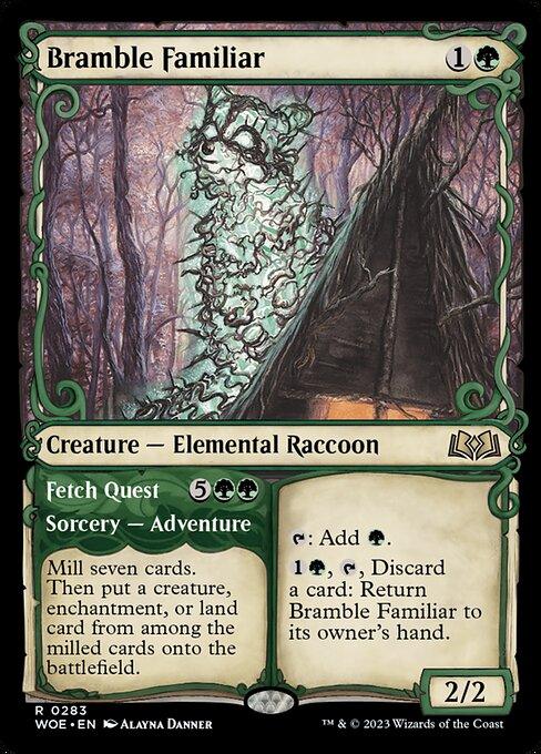 [Foil] WOE 283 Bramble Familiar (Showcase) R
