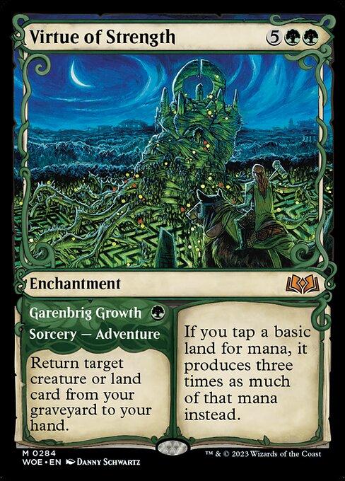 [Foil] WOE 284 Virtue of Strength (Showcase) M
