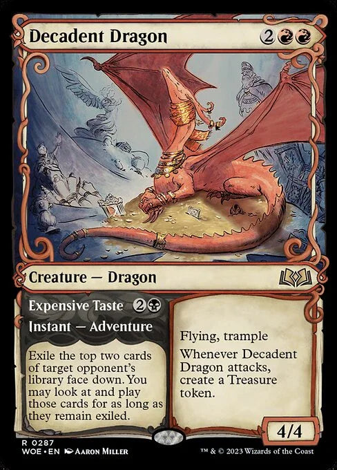 [Foil] WOE 287 Decadent Dragon (Showcase) R