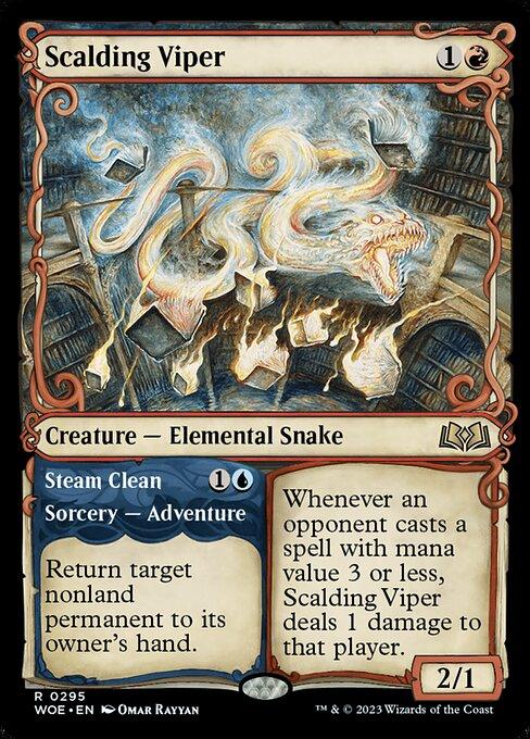 [Foil] WOE 295 Scalding Viper (Showcase) R