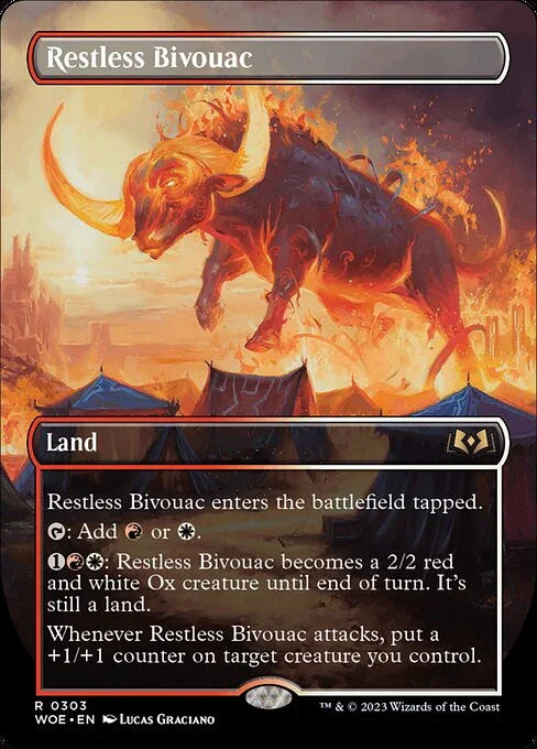 [Foil] WOE 303 Restless Bivouac (Borderless) R