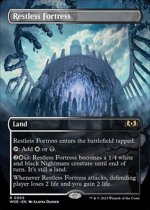 [Foil] WOE 305 Restless Fortress (Borderless) R
