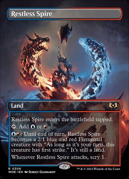 [Foil] WOE 306 Restless Spire (Borderless) R