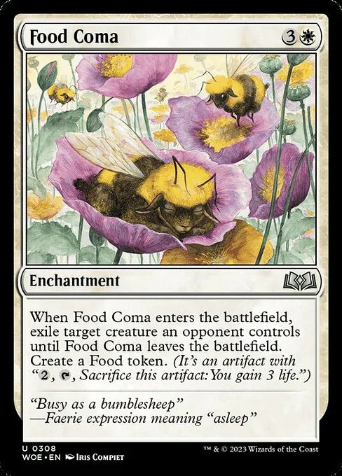 [Foil] WOE 308 Food Coma U